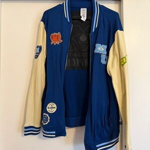 Monster Inc Varsity Jacket with Patches